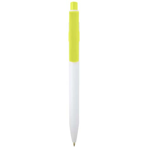 Stylo bille publicitaire en plastique recyclé Unica Citron vert